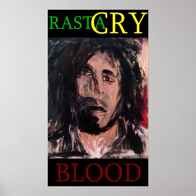 RASTA GRÅT BLOOD POSTER (Framsidan)