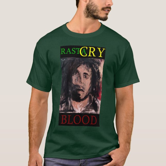 RASTA GRÅTA BLOD TEE SHIRT (Framsida)