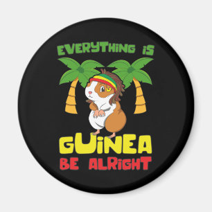 Rasta Guinea Gris Magnet