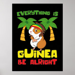 Rasta Guinea Gris Poster