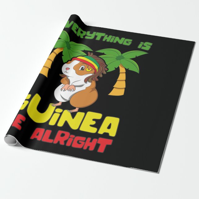 Rasta Guinea Gris Presentpapper (Utrullad)