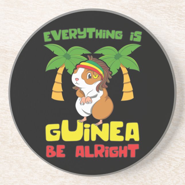 Rasta Guinea Gris Underlägg (Framsidan)