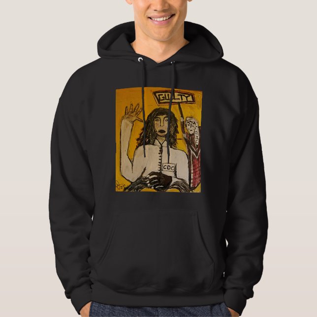 RASTA-HÄXPROCESSERNA SKYLDIGA SWEATSHIRT MED LUVA (Framsida)