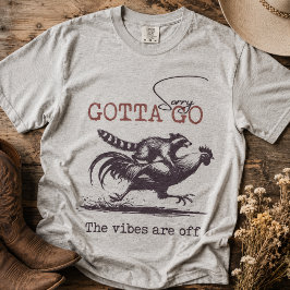 Rasta Hemma Vibrationerna Är Borta Tvättbjörn T Shirt