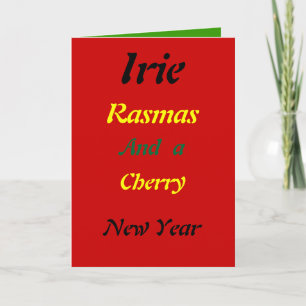 Rasta irie christmas-kort helgkort