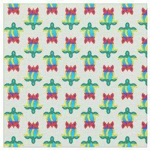 Rasta Island Färg Tribal Turtle Tyg