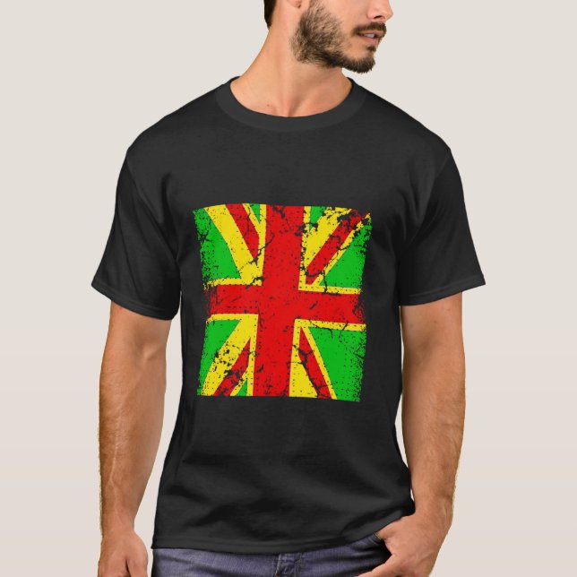 Rasta Jack Storbritannien T Shirt (Framsida)