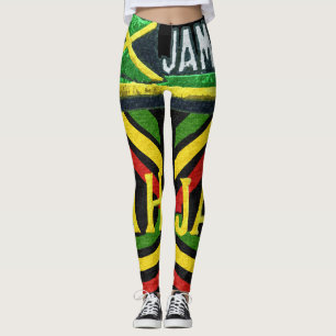 Rasta Jah Jamaican Leggings