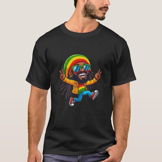 Rasta Jamaican T Shirt (Framsida)