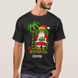 Rasta Jultomten God jul Helgdag T Shirt