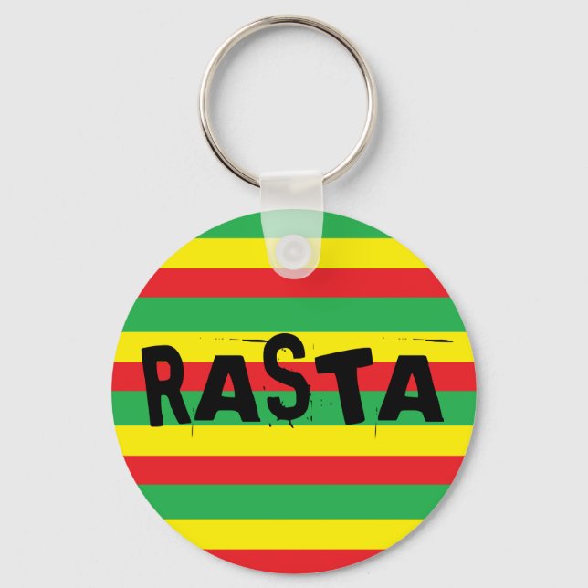 Rasta Keychain Nyckelring (Framsida)