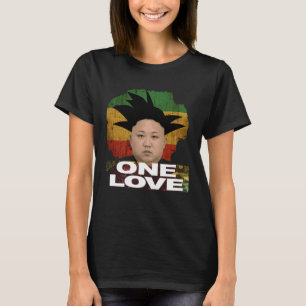 Rasta Kim Jong Un Jamaica Jah One Kärlek Stil T Shirt