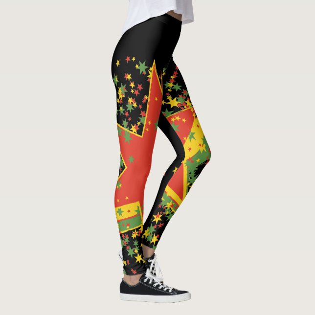 Rasta Leggings Star Explosion (Höger)
