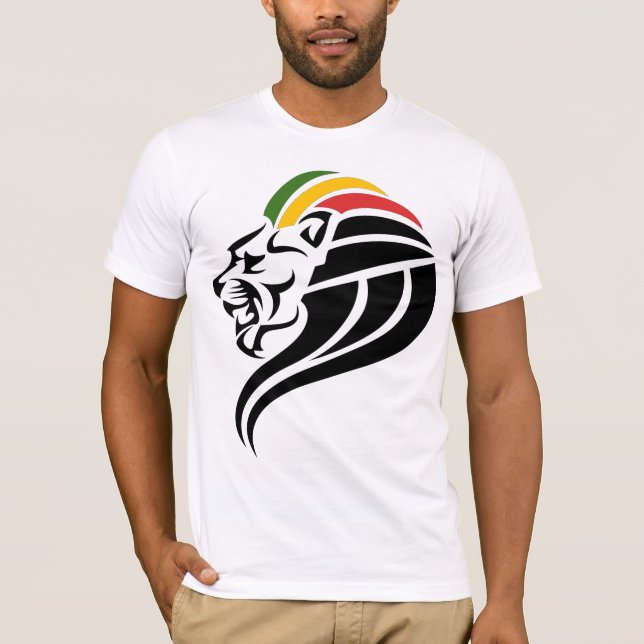 Rasta Lejon av Judah T-Shirt (Framsida)