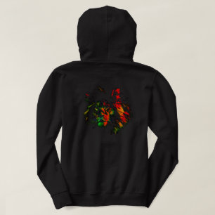 Rasta Lejon Bakdesign Hoodie