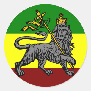 Rasta lejon klistermärke