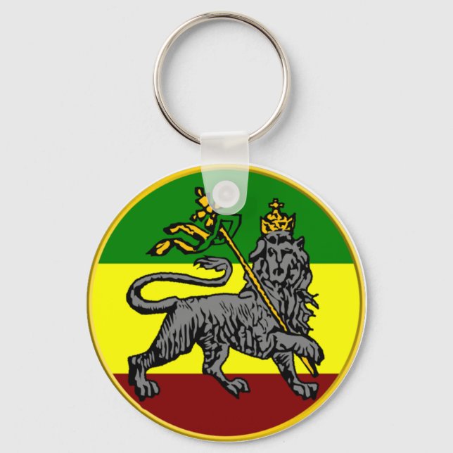 Rasta Lejon nyckelkedja Nyckelring (Framsida)