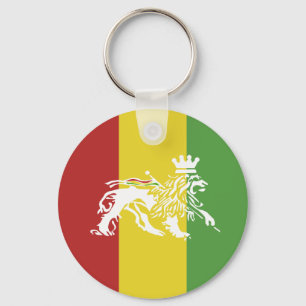 Rasta lejon nyckelring