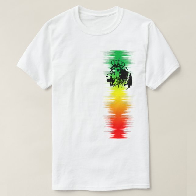 Rasta - Lejon om Judah T Shirt (Design framsida)