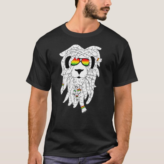 Rasta Lejon T Shirt (Framsida)