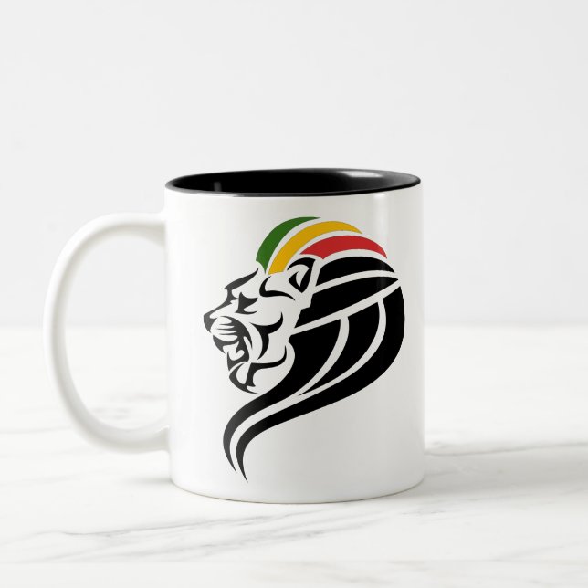 Rasta Lejon Två-Tonad Mugg (Vänster)