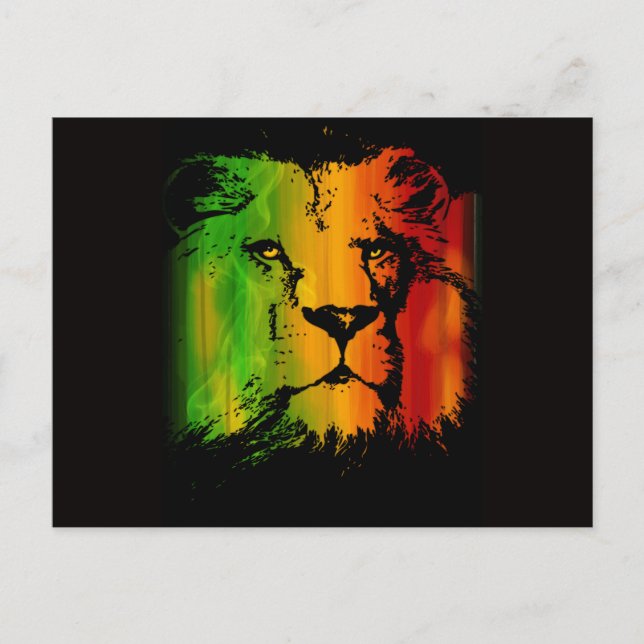 Rasta Lejon Vykort (Framsida)