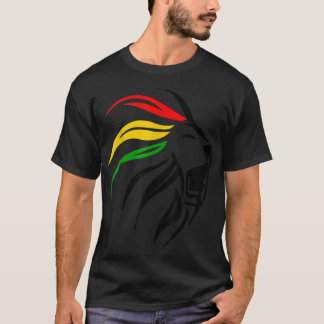 Rasta Lejona Rastafari Färg Gift för Reggae Älskar T Shirt