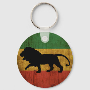 Rasta Lejonare om Judah Keychain Nyckelring
