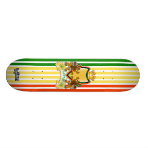 Rasta Lejonare Vapensköld Skateboard