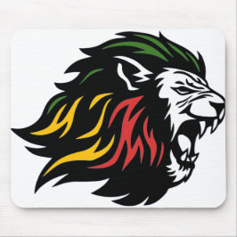 RASTA Lejonet av Juda | Röd Guld Grön Musmatta