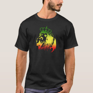 RASTA Lejonet av Juda Röd Guld Grön T-shirt