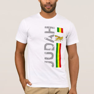 RASTA Lejonet av Juda Röd Guld Grön T Shirt