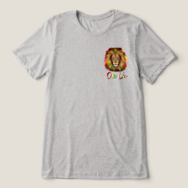 rasta lejonhuvud rött grönt gult Jamaica en kärlek T Shirt