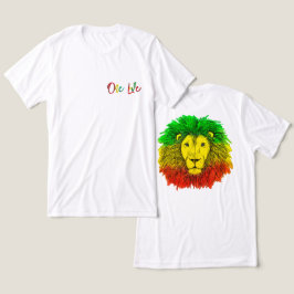 rasta lejonhuvud rött grönt gult Jamaica en kärlek T Shirt