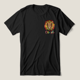 rasta lejonhuvud rött grönt gult Jamaica en kärlek T Shirt