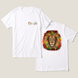 rasta lejonhuvud rött grönt gult Jamaica en kärlek T Shirt