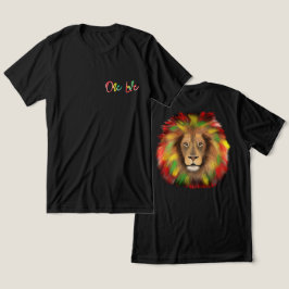 rasta lejonhuvud rött grönt gult Jamaica en kärlek T Shirt