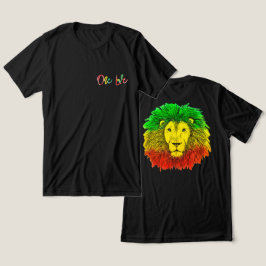 rasta lejonhuvud rött grönt gult Jamaica en kärlek T Shirt