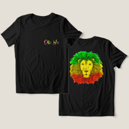rasta lejonhuvud rött grönt gult Jamaica en kärlek T Shirt