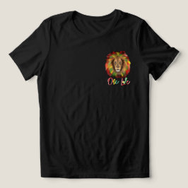 rasta lejonhuvud rött grönt gult Jamaica en kärlek T Shirt
