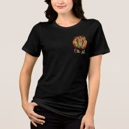 rasta lejonhuvud rött grönt gult Jamaica en kärlek T Shirt