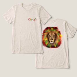 rasta lejonhuvud rött grönt gult Jamaica en kärlek T Shirt