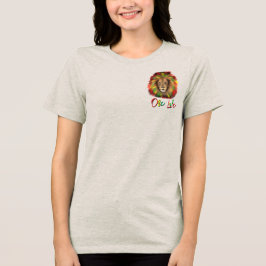 rasta lejonhuvud rött grönt gult Jamaica en kärlek T Shirt