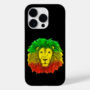 Rasta lejonhuvud rött gult grönt teckning Jamaica 
