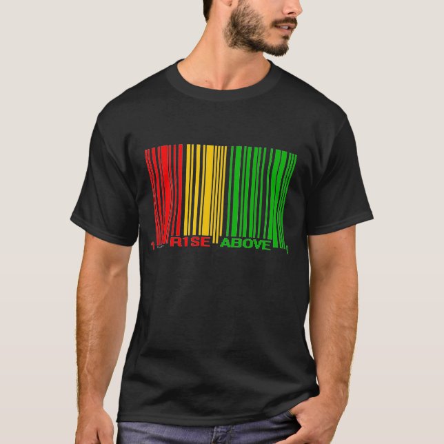 Rasta löneförhöjning ovanför Barcode! Tröja (Framsida)