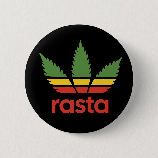 Rasta Löv Pin Knapp (Framsida)