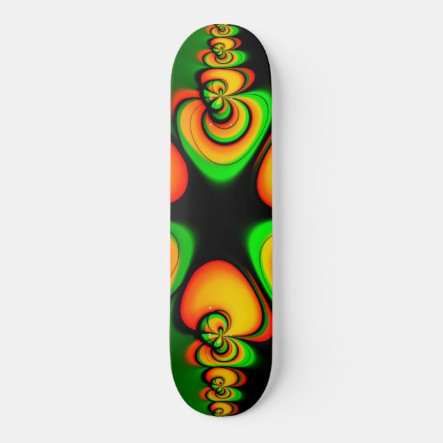 rasta manskateboard mini skateboard bräda 18,5 cm (Framsida)