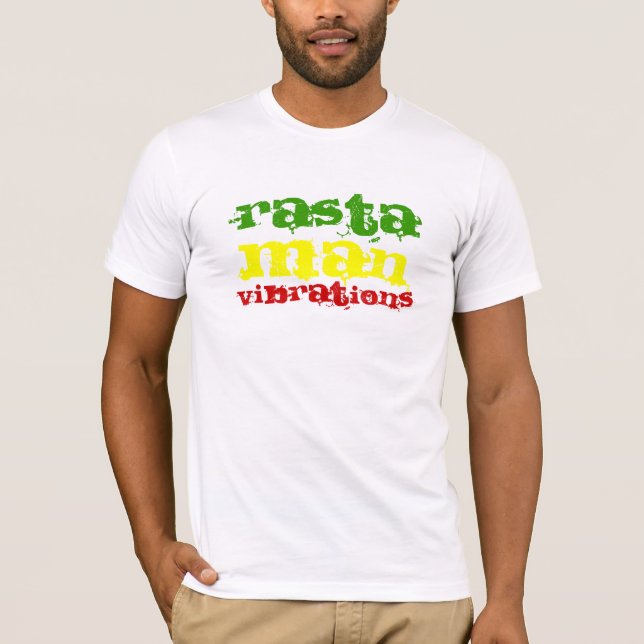 Rasta manvibrationer tee shirt (Framsida)