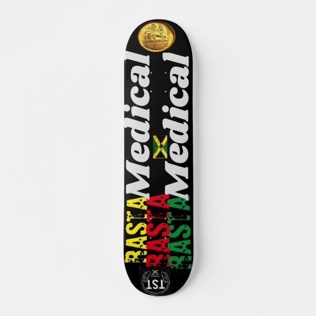 RASTA MEDICAL JMT 7 3/4-tums Skateboard Deck (Framsida)