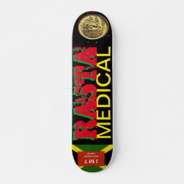 RASTA MEDICAL Skateboard, 7¾ tum Deck Mini Skateboard Bräda 18,5 Cm